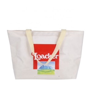 Customisable recycle 10oz 16oz cotton canvas tote shopping bag