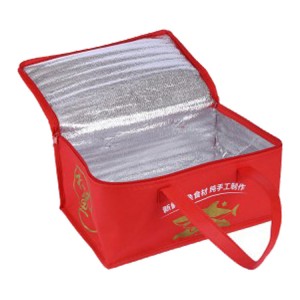 Cheap insulated silver aluminum foil lining thermal non-woven cooler bag for lunch food