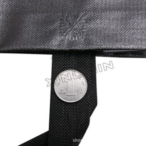 High Performance China  Logo Printed Black Shopping Gift  Bags