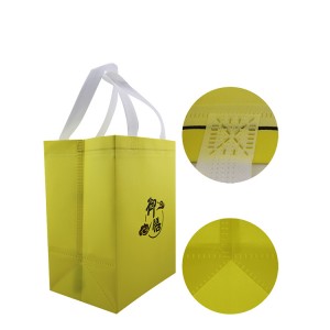 Supply OEM Heavy duty deluxe collapsible non woven grocery shopping tote bag/durable shopping tote box bag