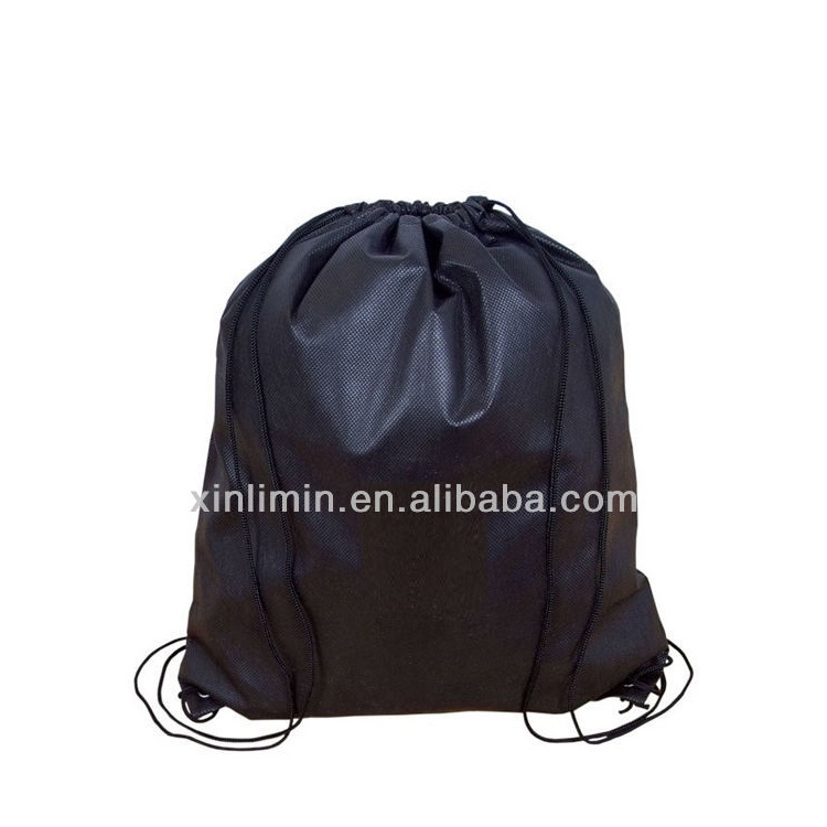 China Supplier Non Woven Cotton Bags - Customized cheap sublimation promotional eco friendly non woven sport backpack storage shoe shopping gift drawstring bag – Xinlimin