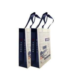 OEM/ODM Manufacturer Foldable Tote - Reusable premium souvenir pp non woven laminated tote shopping bag with custom logo – Xinlimin