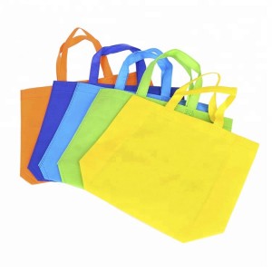 Custom recyclable promotional shopping non woven fabric bag