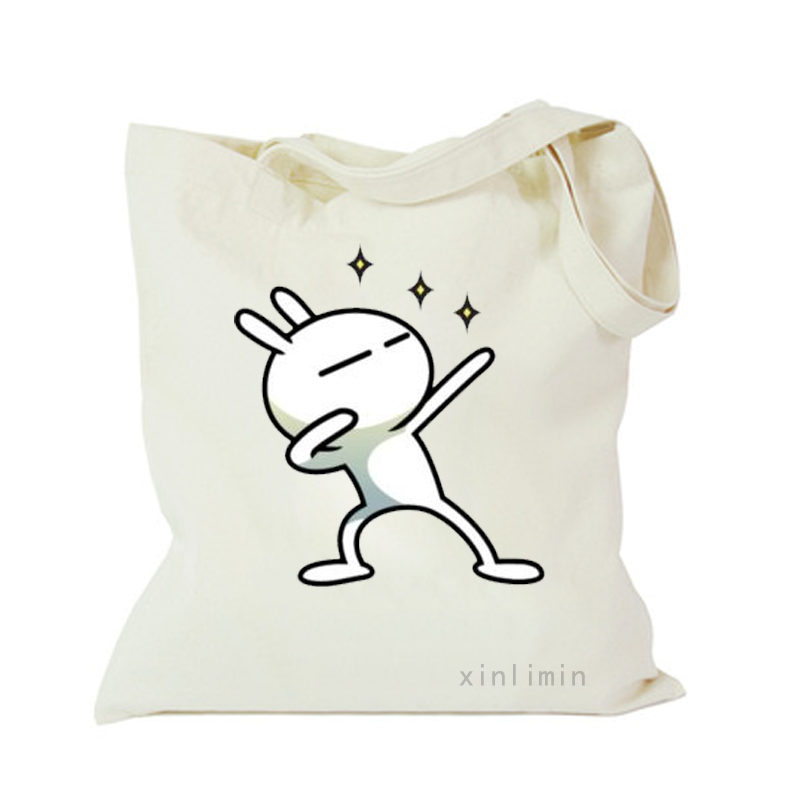 Logo Printed Eco-Friendly Cotton tote bag Canvas Bag shopping bag