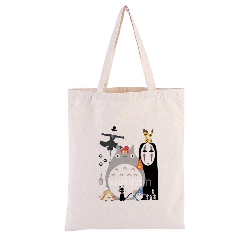 2019 High quality Large Canvas Tote Bags - Cotton Canvas Washable Grocery Tote Bag with Long Shoulder – Xinlimin