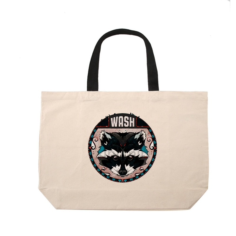 Customized logo printing promotional recyclable cotton canvas tote bag