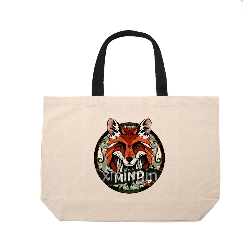Factory Supply Reusable Canvas Bags - Custom reusable eco shopping canvas bag printed organic cotton tote bags – Xinlimin