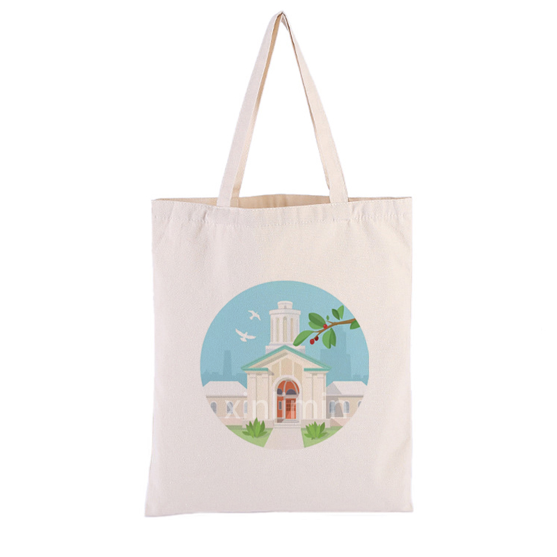 Hot sale Canvas Tote With Zipper - Wholesale custom printing promotion standard size cotton tote canvas tote bag – Xinlimin