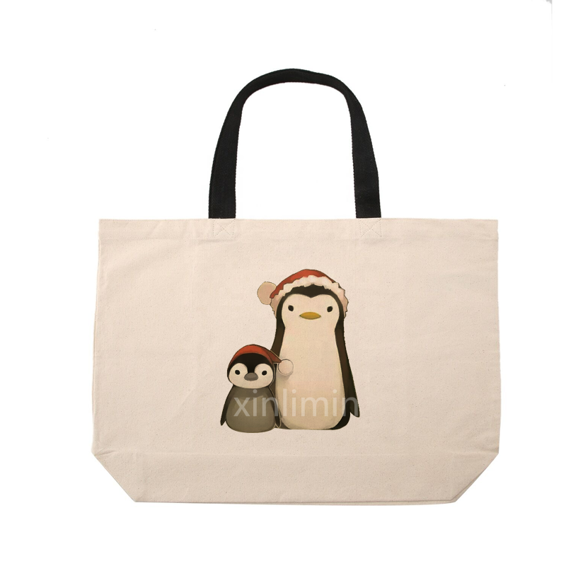 China Cheap price Canvas Grocery Bags - Customized logo printing promotional recyclable cotton canvas tote bag – Xinlimin
