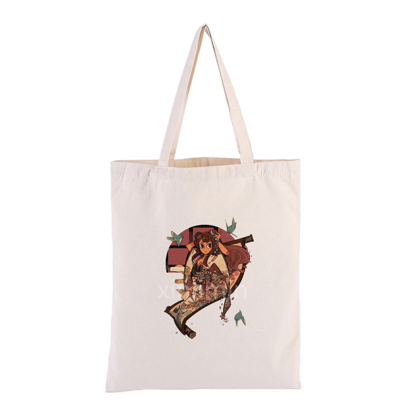 Factory Supply Reusable Canvas Bags - Promotional Custom Logo Printed shopping bag school bag Cotton Canvas Tote Bag – Xinlimin