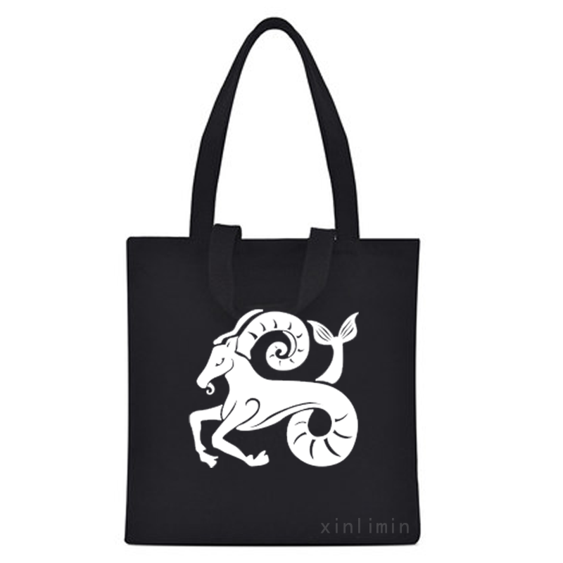 Europe style for Small Cotton Drawstring Bags - New style eco tote cotton canvas shopping bag with animal pattern sheep – Xinlimin
