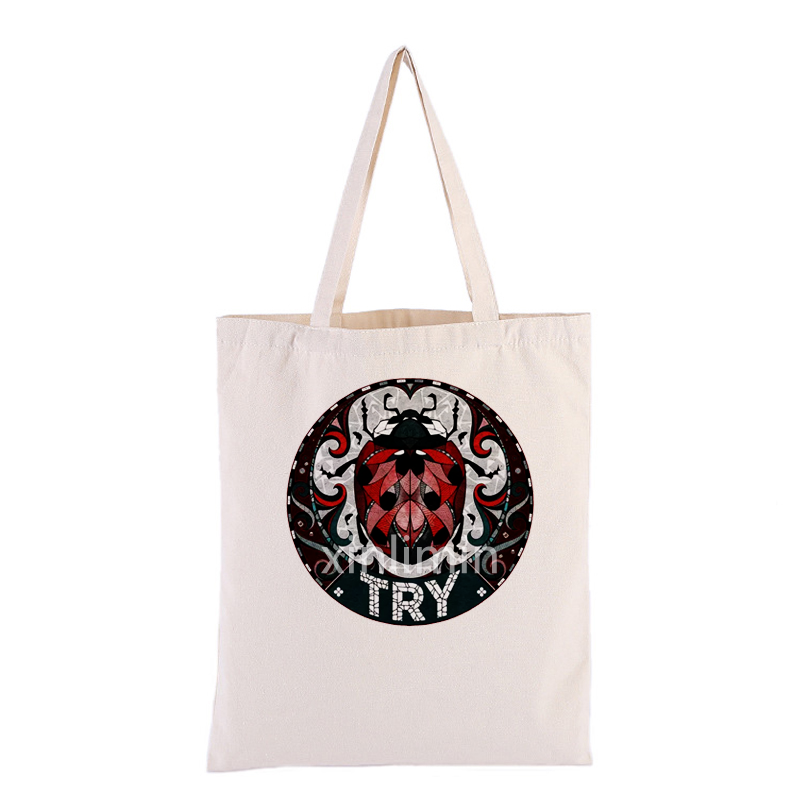 Free sample for Small Cotton Bags - Promotional Custom Canvas Cotton Tote Bag Printing – Xinlimin