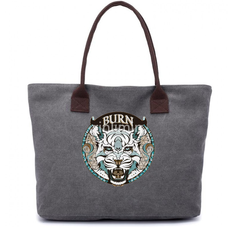 OEM Customized Cotton Grocery Bags - Custom Logo Cheap Nature Canvas Recycle Canvas Shopping Tote Cotton Bag – Xinlimin