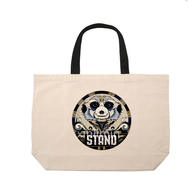 Bottom price Recycled Canvas - Logo Printed Eco-Friendly Cotton tote bag Canvas Bag – Xinlimin