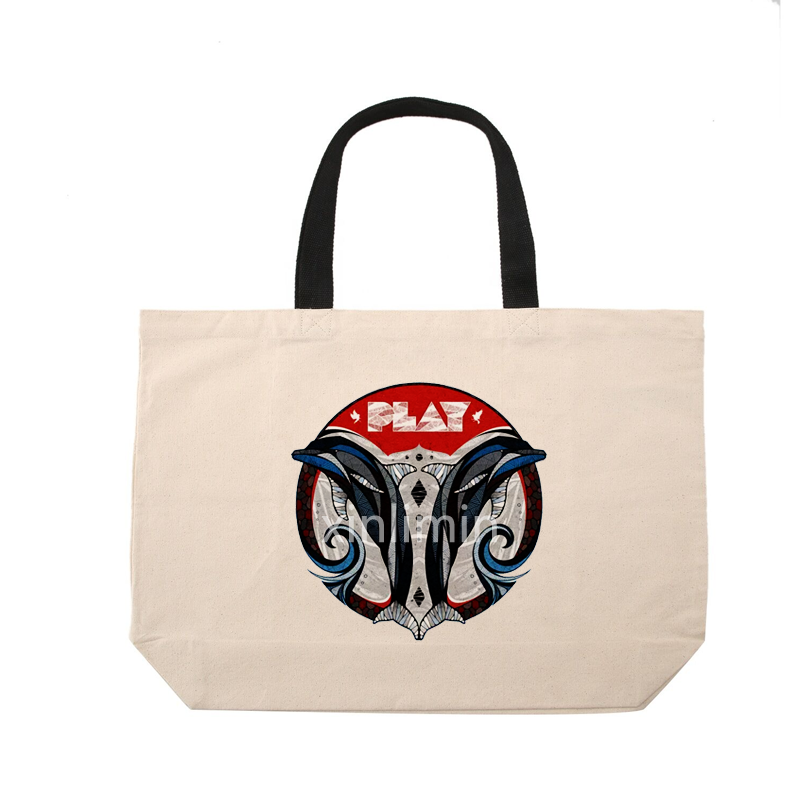 Online Exporter Reusable Grocery Bag - Logo printed reusable canvas tote bag cotton bag shopping bag – Xinlimin