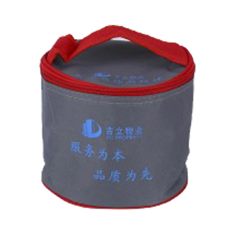 Wholesale Price Travel Cooler Bag - Non woven insulated round folding wine lunch food ice cooler bag – Xinlimin