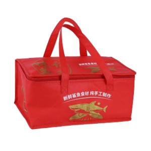 Custom personalized logo frozen round collapsible cooler delivery bag