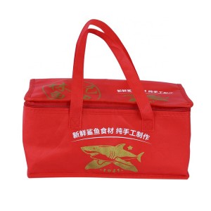 Custom promotional insulated soft portable cake lunch cooler bag with tote