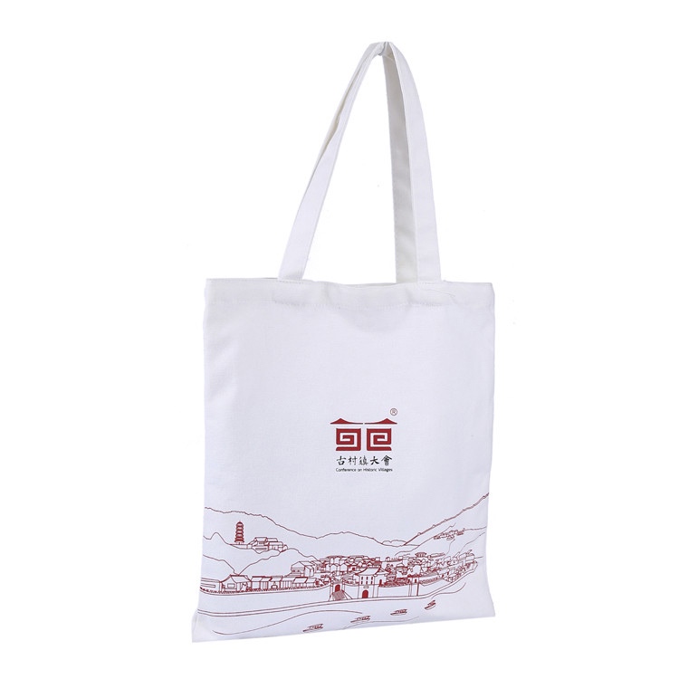 2019 wholesale price Blank Canvas Tote Bags - Fashion cheap average size 100% organic cotton white canvas tote bags – Xinlimin