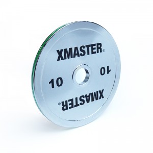 XMASTER Chrome Color Stripe Powerlifting Steel Plate