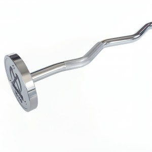 XMASTER Chromed Weight Curl Steel Fixed Barbell