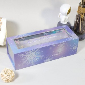 Magnetic Closure Holographic Bath Bomb Gift Box...