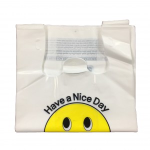 Eco-friendly Custom LOGO print T-shirt plastic bag