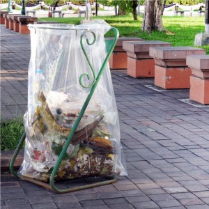 Wholesale Cheap 25/Count 61″W x 68″H 95-96 Gallon Heavy Duty Clear Trash Bags / Large Clear Plastic Garbage Bags