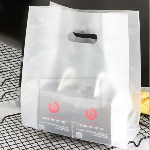 Transparent Plastic Bag With Handle Large Food Container Packaging Bag Party Candy Cake Wrapping Bags
