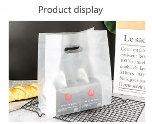 Transparent Plastic Bag With Handle Large Food Container Packaging Bag Party Candy Cake Wrapping Bags