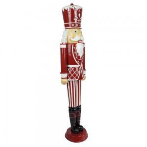 Large size Christmas outdoor & indoor decor polyresin nutcracker decor with Led light