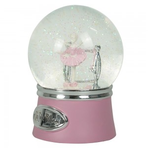 Wholesale OEM souvenir resin gift, polyresin water spinning ballet snow globe