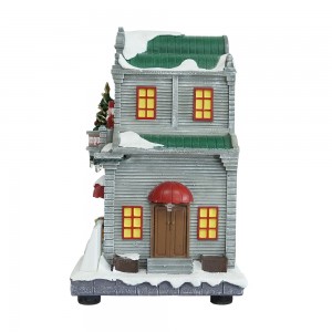Christmas Ornaments LED Boutique With music Christmas village houses for Christmas Gifts Decoration