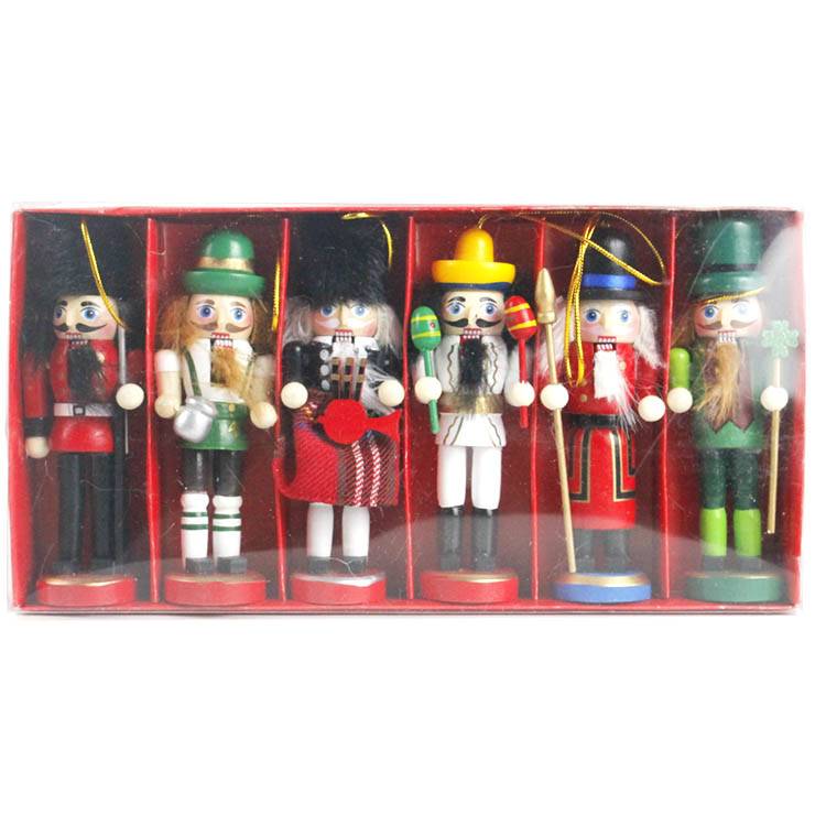 Good Quality Full Size Nutcracker - Wholesale Navidad China factory custom Indoor Tabletop and hanging Wooden Christmas Nutcracker set – Melody