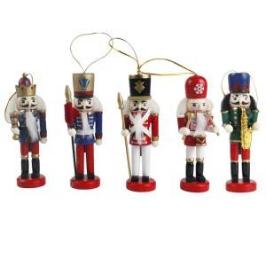 PriceList for Outdoor Christmas Nutcracker Figures - Customized Christmas Tree decor wooden mini soldier pattern nutcracker – Melody