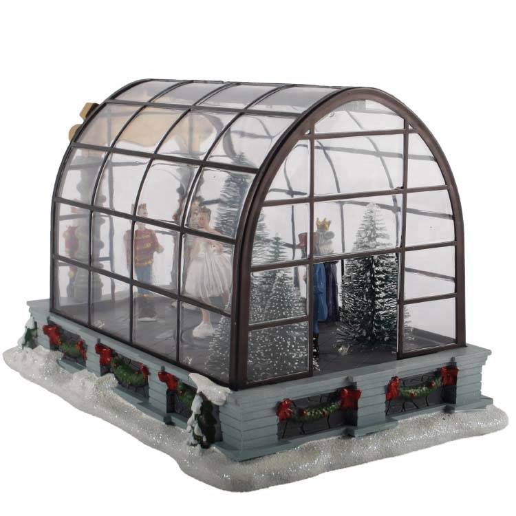 2019 led music box,promo gift diy  acrylic Christmas miniature house