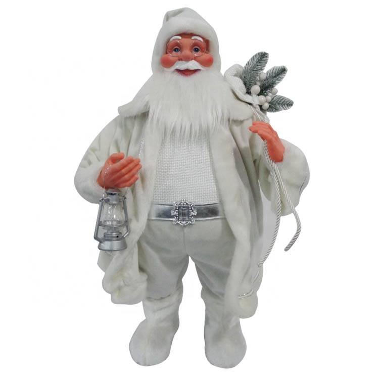 Good Quality Fiberglass Life Size Santa Claus - Fabric santa claus Retail Christmas decoration santa claus door decoration – Melody