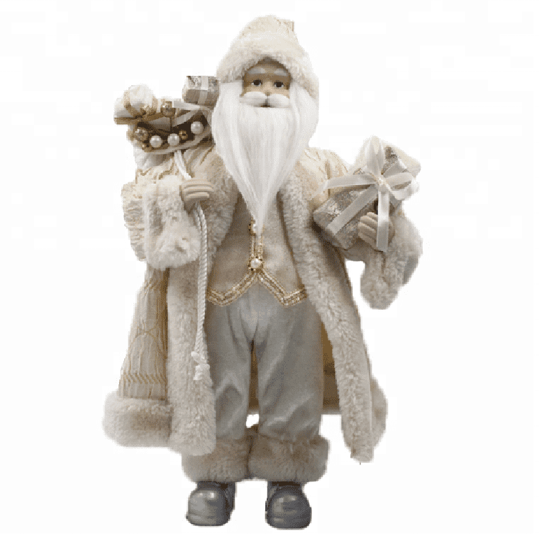 Factory Cheap Hot Stuffed Santa Claus - Customized Christmas gift fabric stuffed Santa Clause figure plush toy – Melody