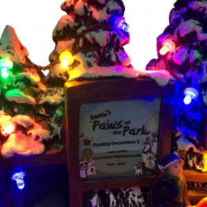 LED light up Snow Scene Doggy & rotating Train resin musical Christmas village for seasonal decor and gift