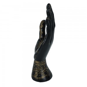 New arrive resin craft palmistry hand witchcraft sculpture with Lines and symbols