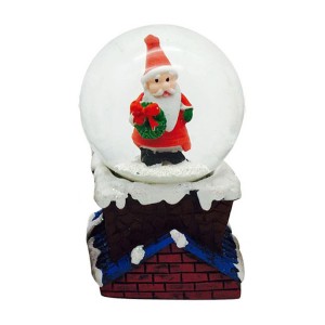 Holy glass craft Christian water globe with resin base