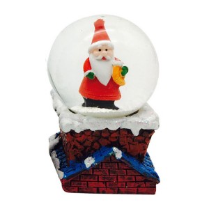 Holy glass craft Christian water globe with resin base