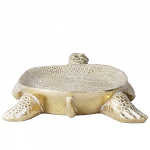 Wholesale resin statue sculpture Turtle Statue Art Tray storage ornaments Resin Animal Statue For Home Decoration