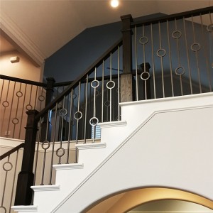 Single Circle/Ring Wrought Iron Balusters/Spindles