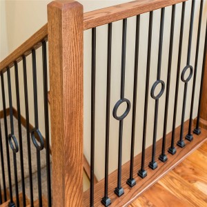 Double Circle/Ring Wrought Iron Balusters/Spindles