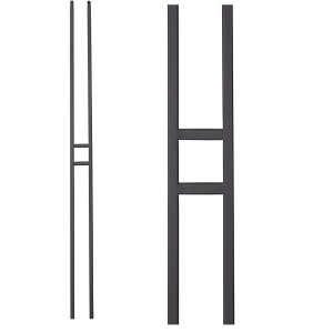 Modern Small Single Square Wrought Iron Baluster/Spindle