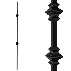 Best Famous Iron Ribbons Twist Baluster Company Factories - Double Knuckles Wrought Iron Baluster/Spindle  – Primewerks