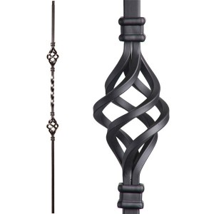 Best Famous Knuckle Balusters Manufacturers Suppliers - Double Basket Wrought Iron Baluster/Spindle  – Primewerks