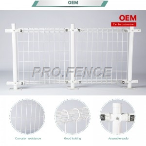 Double circle Powder Coated Wire Mesh Fence for Municipal engineering
