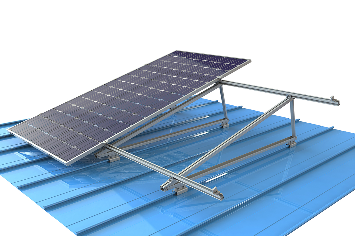 Aluminum triangel racking roof mounting system